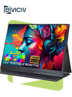 EVICIV Portable Monitor 15.6" FHD 1080P IPS Computer Gaming Display USB-C HDMI Screen Extender for Laptop Desktop MacBook Phones