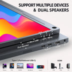 EVICIV Portable Monitor 15.6" FHD 1080P IPS Computer Gaming Display USB-C HDMI Screen Extender for Laptop Desktop MacBook Phones