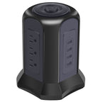 Power Strip Tower with 9 AC-Outlets and 4 USB Charging Ports Switch Control
