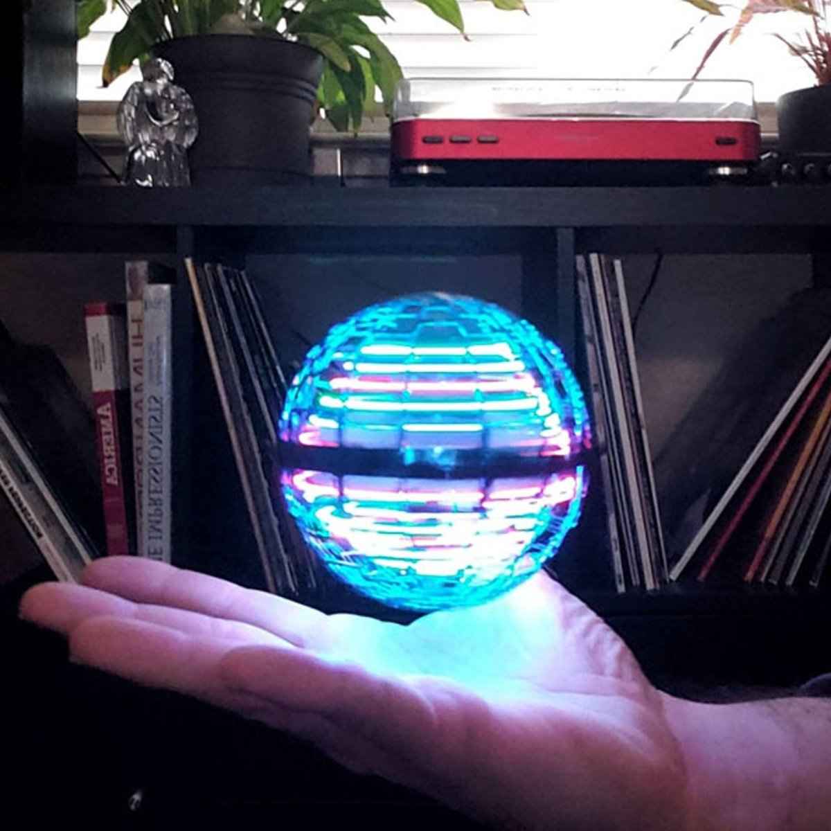 Fun LED Flying Orb Pro Mini Drone Boomerang Ball Toy Family Gift