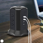 Power Strip Tower with 9 AC-Outlets and 4 USB Charging Ports Switch Control
