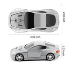 Wireless Mouse Blue Car Shaped Design 1600DPI Mouse USB Optical  Ergonomic 3D Sports Car Mice For Laptop